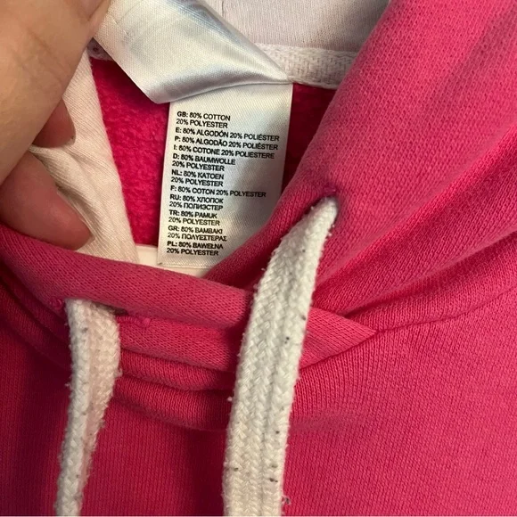 L/G the North Face pink kangaroo pullover hoodie - Picture 4 of 8
